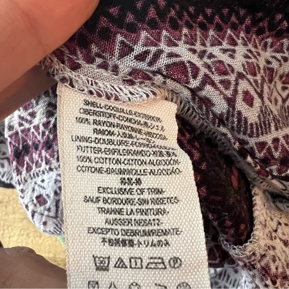 Free People You Made My Day Printed Dress in Frost Combo Sz 6 - Picture 9 of 9